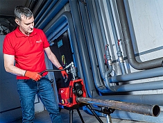 Применение гидравлического желобонакатчика Voll V-Groover 12